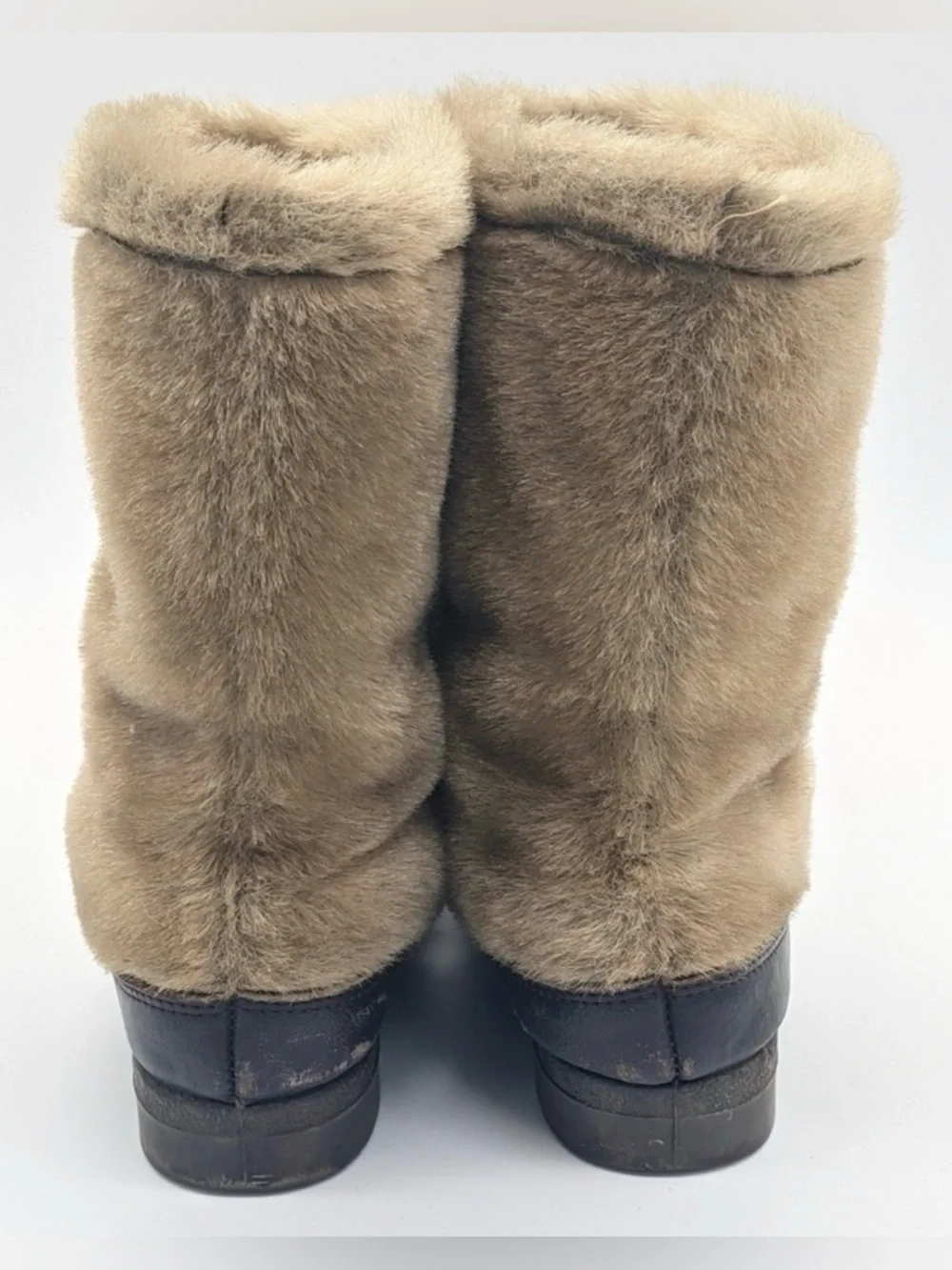 Vintage 1960’s Snowland Mohair Fur Shearling Fleece Snow Bunny Winter Boots